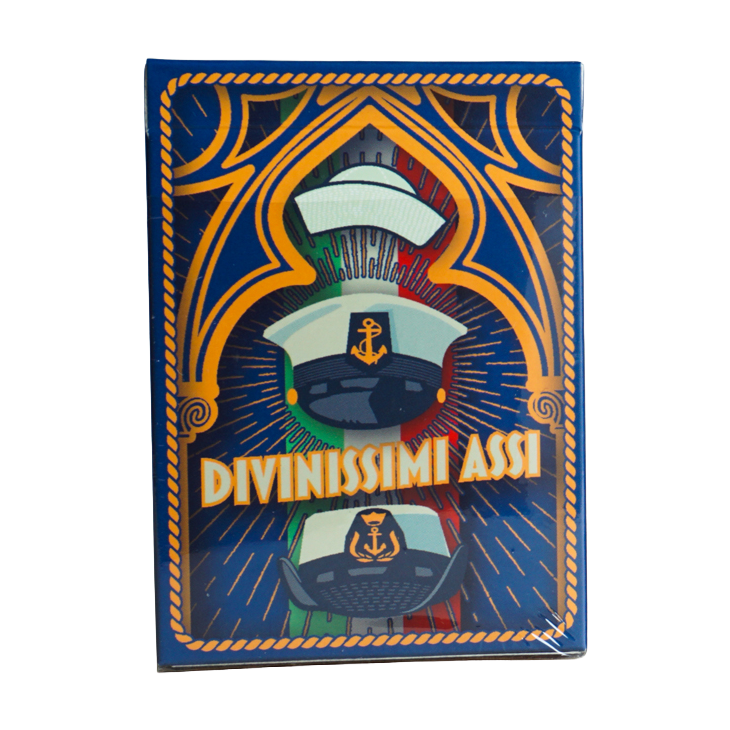 Divinissimi Assi – Blue Deck | Italian Illustrated Playing Cards (Poker Size)