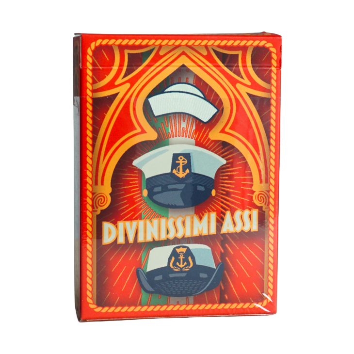 Divinissimi Assi – Red Deck | Italian Illustrated Playing Cards (Poker Size)